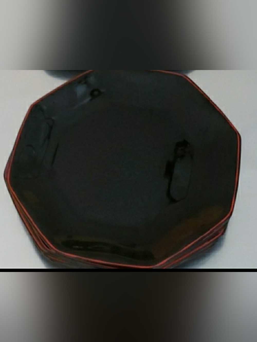 Elegant Black Dinnerware Set 4 Plate